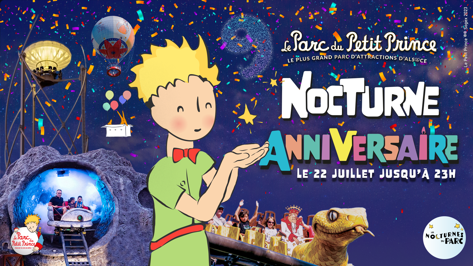 Nocturne anniversaire du parc du Petit Prince
