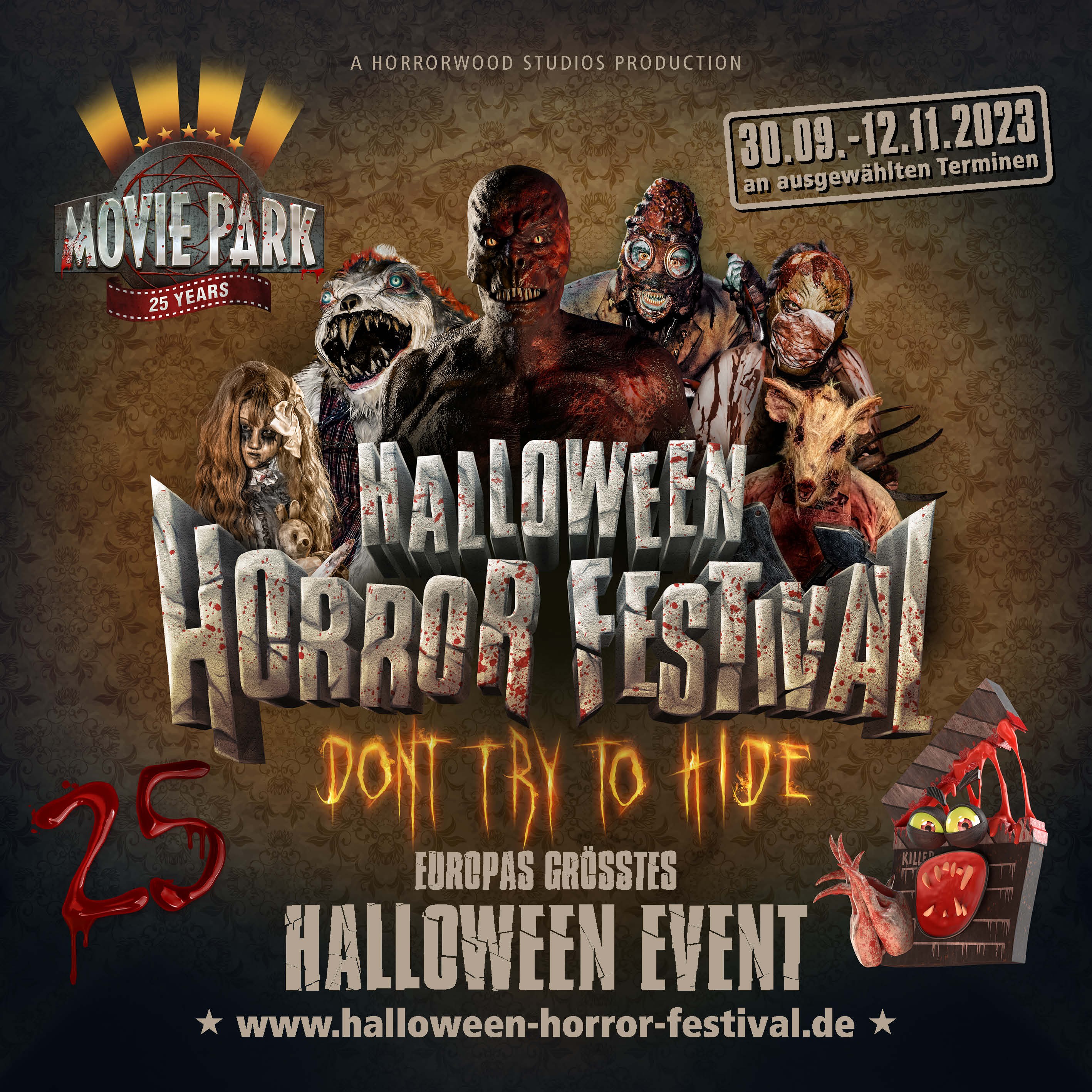 25 ans de Halloween Horror Festival à Movie Park Germany Le Lutécien Shop